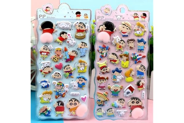 【2枚セット】おしりぷにぷにシール - 3D柔らかいPVC製ぷくぷくシール ご褒美シー ル デコレーション、女の子向け プランナー・ノート・スマホ・ウォーターボトル装飾用 3D浮き立つ漫画風レリーフステッカー E