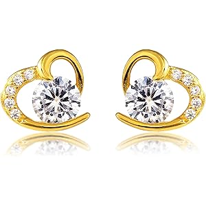 raama ピアス レディース 金属アレルギー対応 シンプル シルバー925 豪華 イエローゴールド 仕上げ AAA級…