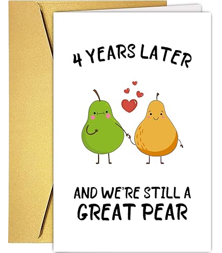 Old English Co. Go Bananas Without You Card - Funny Anniversary & Valentine's Day Card For Couples
