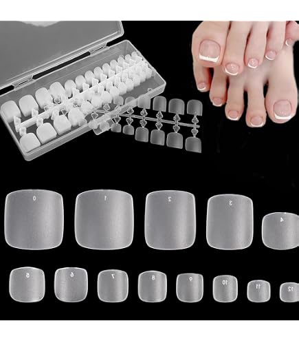 Amazon | ネイルチップ クリア フット 10サイズ 100枚 AN17 ネイル