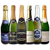 スパークリングワイン 飲み比べ ワインセット 辛口 スパークリングワイン6本セット カヴァ 京橋ワイン厳選 cava スパークリング 白ワイン スペイン フランス 美味しい欧州ワイン[常温便]