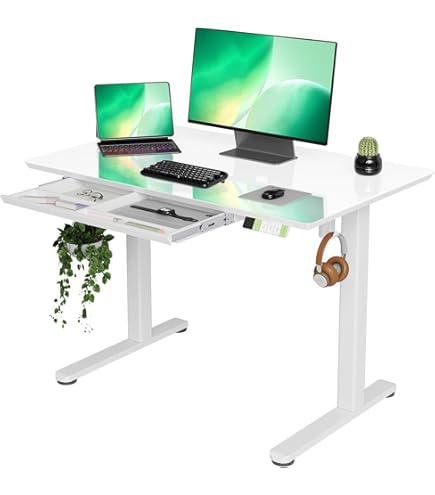 【新品未使用】Claiks 電動昇降デスク 幅100cm*奥行60cm Amazon | Claiks 昇降デスク 幅100cm 引き出し付き デスク 高さ