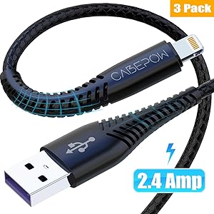 iPhone 充電ケーブル JEENEK【3本0.3M】ライトニングケーブル,アイフォン充電ケーブル急速充電&USB同期…