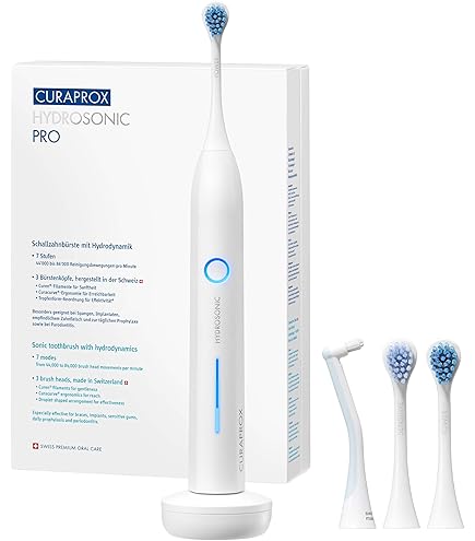 Amazon.co.jp: Curaprox Hydrosonic Easy 電動歯ブラシ 充電器と