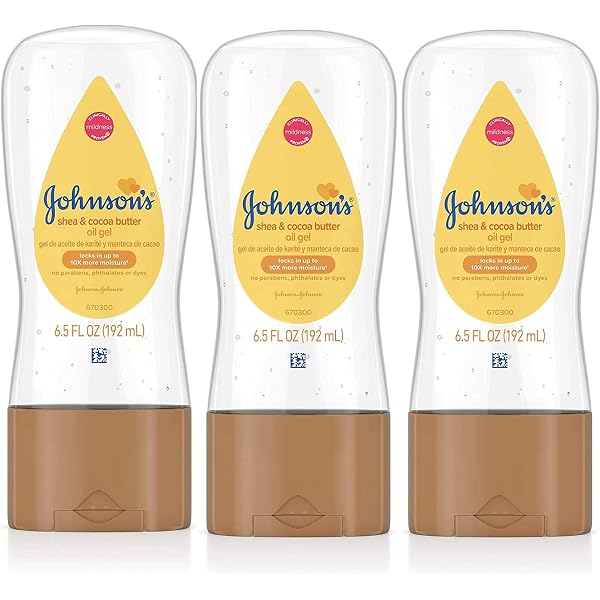 Johnson S Baby Oil Gel Enriched With Shea And Cocoa Butter Great For Baby Massage 6 5 Fl Oz Pack Of 6 Packaging May Vary Amazon Sg Baby Products