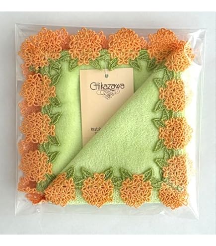 Amazon.co.jp: 近沢レース タオルハンカチ カリン イエロー