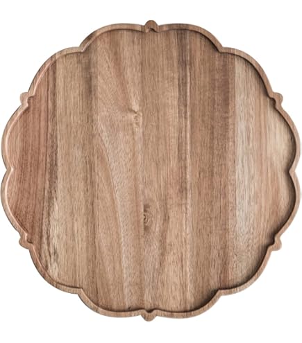 Amazon｜Ladruph 配膳盆 サービングトレイ 木製トレー 木製