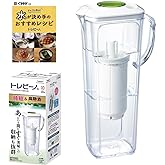 【Amazon.co.jp限定】 東レ トレビーノ 浄水ポット (高速ろ過) コンパクト [冷蔵庫 ドアポケットにも] 日本製 PFOS/PFOA 有機フッ素化合物 除去 PT306SV-AZ 浄水器 ポット型 カートリッジ1個入り ミニレシピ付