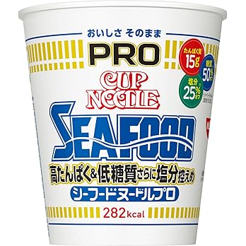 【1,959円！】カップヌードルPRO シーフード 高たんぱく＆低糖質さらに塩分控えめ 78g×12個