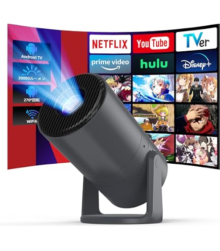 Amazon.co.jp: プロジェクター 家庭用 超小型 Android TV14.0搭載