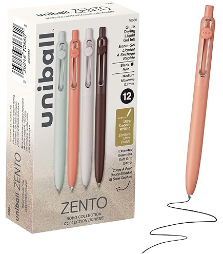 Amazon | uniball Zento リキッドゲルインク格納式ペン 中字 (0.7mm