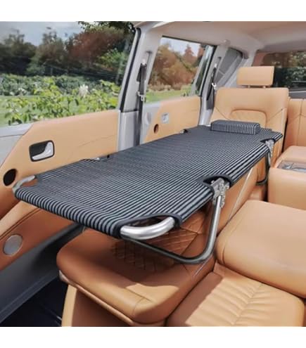 Amazon | 折りたたみコット 車中泊 キャンプ 自動車 クッション枕付き