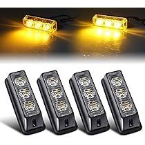 24v ストロボ点滅灯 Amazon | ストロボライト 車 12V 24V 点滅ランプ 3LEDバルブ