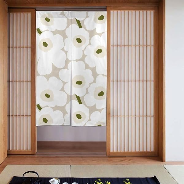 Amazon｜[マリメッコ] 【日本限定】Unikko Noren カーテン 90×120cm