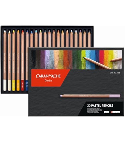 Amazon.co.jp: CARAN D'ACHE カランダッシュ パステルペンシル – 40色