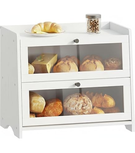 Amazon｜BAMBANG ブレッドケース 特大竹製パンケース 二重構造パン箱