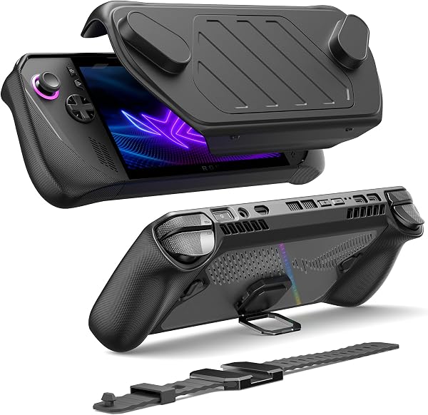 JSAUX ModCase ROG Ally Xに対応 取り外し可能なフロントシェル、保護ケース、メタルブラケットとストラップ ASUS ROG Ally X アクセサリーに対応-PC0111 ※ ROG Xbox Ally 2025 シリーズには非対応 - 1