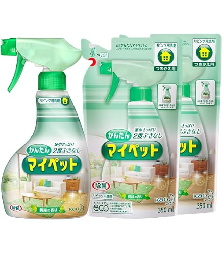 Amazon | かんたんマイペット 詰替え 350ml × 2個 住居用洗剤 新緑の
