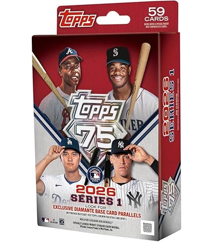 Amazon.co.jp: 2026 Toppsシリーズ 1-75周年記念 - スーパーボックス