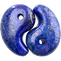 【天然石の島田商事】天然石/勾玉（まがたま）/ラピスラズリ（青金石/Lapis-lazuli）/Lサイズ/1個【ac-04863】