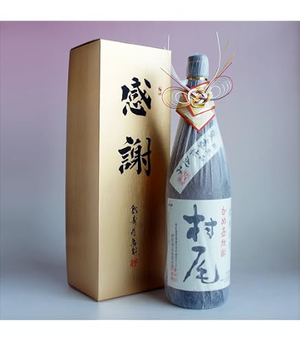 Amazon.co.jp: 村尾 感謝 木箱入り おめかし 一升瓶 25度 芋焼酎