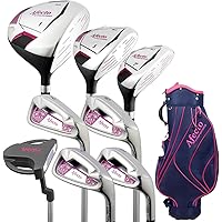 右利き用 Afecto （アフェクト）レディース ゴルフ クラブセット 選べる キャディバッグ付き 8本セット (1W/5W/7U/7I/9I/PW/SW/パター) Lシャフト