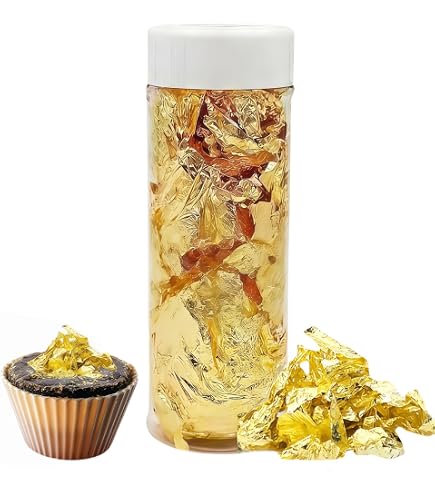 Amazon | 【食用金箔】 純金箔（荒粉） 0.3g (金粉) | 金粉 | 食紅