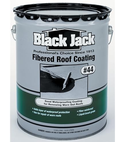 Amazon.co.jp: ブラックジャック6230全天候型屋根セメント、18.93 L