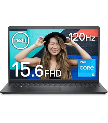ノートパソコン Inspiron 15 3520 カーボンブラック NI325-EHLBC [15.6型 /Windows11 Home /intel Core i3 /メモリ：8GB /SSD：512GB /2024年05月モデル]