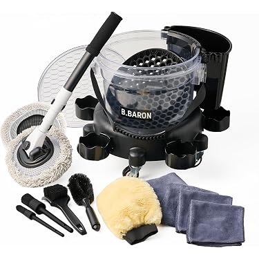 【B.BARON】洗車用具セット Amazon.co.jp: 【B.BARON】洗車バケツ 洗車セット 洗車道具 グリッド