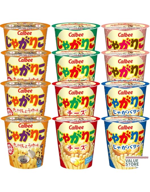 じゃがりこチーズ、じゃがバター、細いサラダ、たらこバター Amazon.co.jp: カルビー じゃがりこ 12個セット 4種類 詰め合わせ