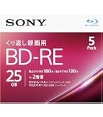 Amazon | ソニー 日本製 ブルーレイディスク BD-RE 25GB (1枚あたり地