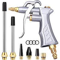 HARFINGTON 12pcs Air Nozzle Tip 1/8\" Rubber Blow Gun Tip For Air Blow Guns Tool Parts & Accessories, Black