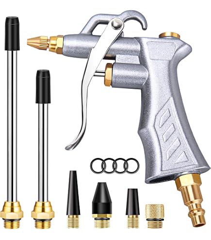 Tire Plug Kit 16-Piece Air Hose Fittings Set - 1/4\ NPT Quick Connect Couplers & Plugs For Air Tools 1/4 Air Hose Fittings
