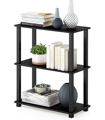 Amazon｜AZUMAYA ワイドラック3段 ブラック DIS-937BK｜オープン