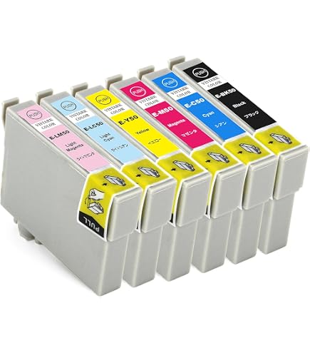 Amazon.co.jp: EP-803AW インク エプソン プリンター IC50 6色セット