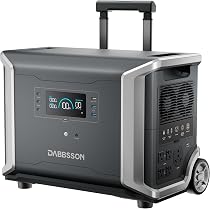 Amazon.co.jp: 【3430Wh防災半固体電池】Dabbsson 3500 ポータブル電源