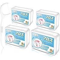 フロス 240本入 強い 極細 デンタルフロス 高耐久性 フロス 歯 入りやすい 細い狭い歯間 フロス 切れにくい 歯間ケア 携帯用 (大容量 60本入×4箱)