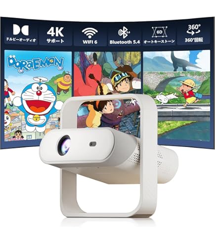 Amazon.co.jp: JUUE プロジェクター 家庭用 【オートフォーカス＆高