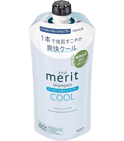 Amazon.co.jp: Merit Merit Rinse Free Shampoo, Cool Type, Pump