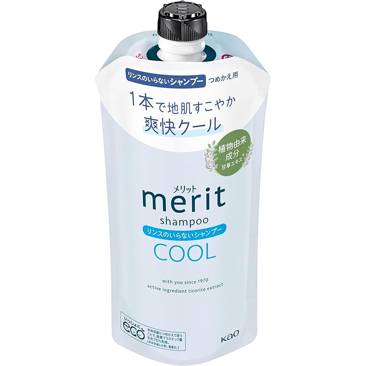 Amazon.co.jp: Merit Merit Rinse Free Shampoo, Cool Type, Pump