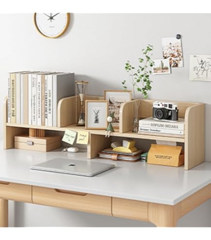 Amazon.co.jp: ljhkj デスク上置き棚 卓上収納 ブックシェルフ