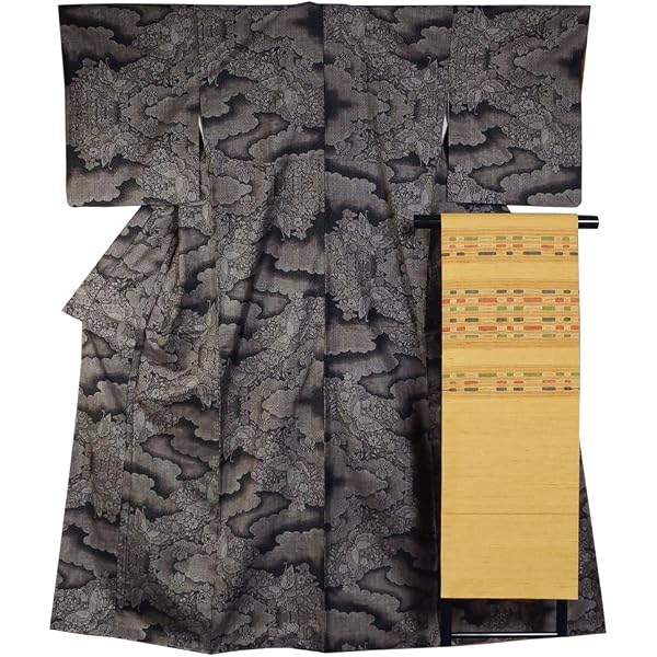 Amazon | 夏着物 セット 紗袷 訪問着・袋帯 2点セット 短冊に唐花模様