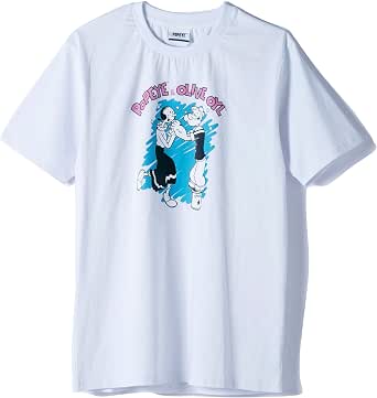 Popeye ポパイ ポパイ オリーブプリントtシャツ カットソー Tシャツ レディース かわいい ポパイ 双子コーデ 2 Oa199 101pe Tシャツ カットソー 通販 Amazon
