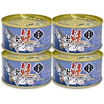 Amazon | 国産4缶セット中落ちタップリの鮭の中骨水煮缶180g