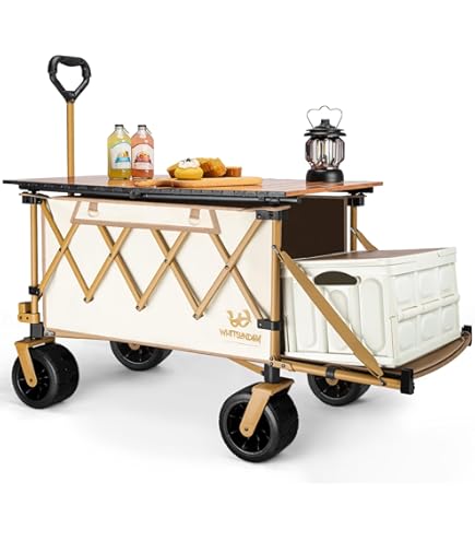 Amazon.co.jp: 折りたたみ式ユーティリティキャンプパークワゴンカート