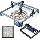 SCULPFUN S9 レーザー彫刻機、レーザーカッター、超微細レーザービーム整形技術 高精度 大工アクリル 全金属構造 高速組立設計 15mm板切断 90W CO2レーザー効果 410x420mm 目保護彫刻機 (彫刻機＋ハニカムボード＋ローラー)
