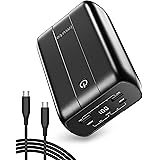 imuto 100W モバイルバッテリー,20000mAh モバイルバッテリー 大容量 スマートフォン ノートパソコン 充電器, ダブルUSB-C PD（100 Wと60 W）と2つのUSB-A（15 WとQC3.0 18W）PSE認証電池パックを持