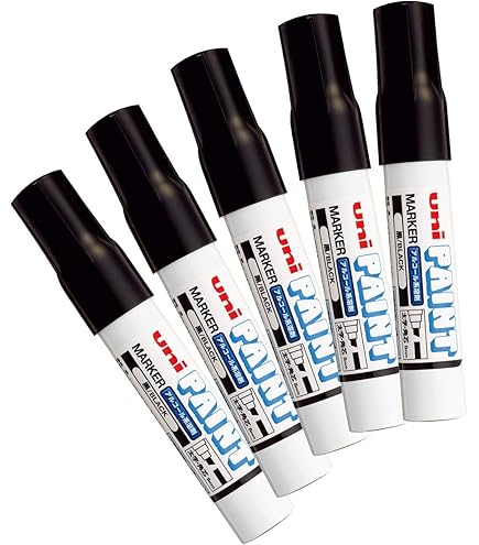 Amazon | 三菱鉛筆 ユニ アルコールペイントマーカー 太字 橙 5本