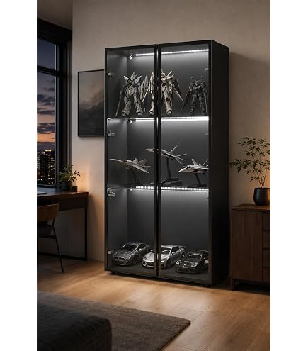 Amazon.co.jp: 「日本企業」Merax コレクションケース 大型 高さ180cm